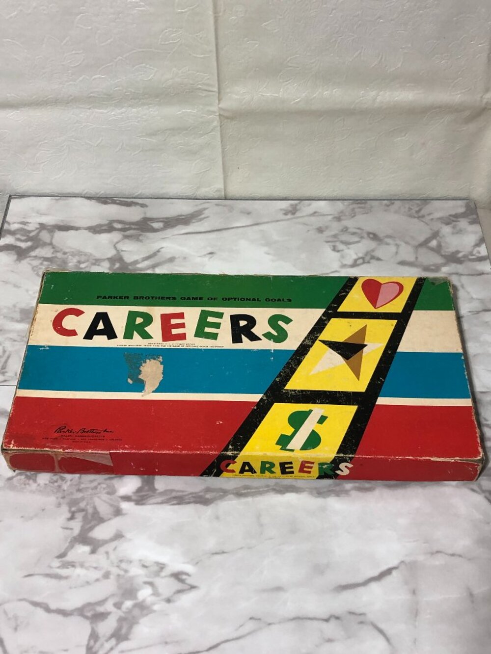Vintage 1958 Parker Brothers Careers Board Game